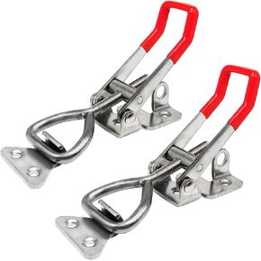 4003 Toggle Latch Clamp, 304 Stainless Steel Adjustable Toggle Latches With Lock Hole, 1320Lbs Holding Capacity Heavy Duty Toggle Clamp for Smoker Lid Jig, ToolBox Case, 2pack in Kuwait