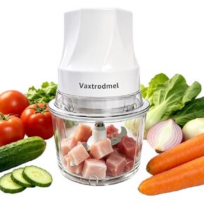 Food Chopper Electric, 200W Motor, 1L Plastic Bowl, Black in Kuwait