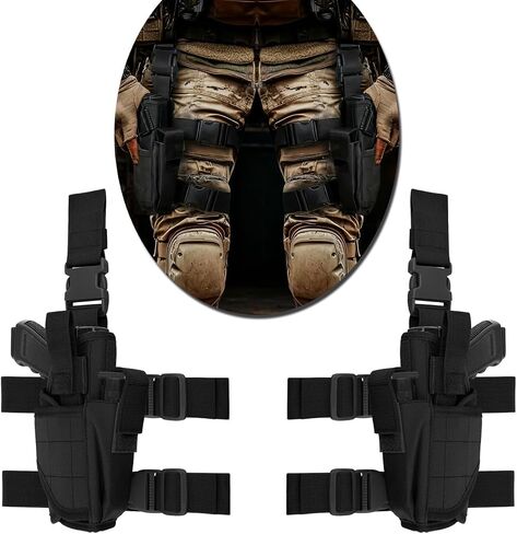 Drop Leg Holster Airsoft Holster Thigh Pistol Gun Holster Tactical Leg Harness Right Hand Adjustable in Saudi Arabia