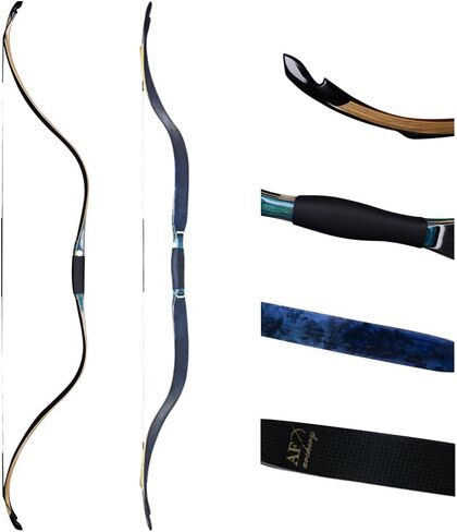 AF Archery SiCai 3K Blue Brids Eye 59.8" Traditional Recurve Bow 20-50lbs in Saudi Arabia