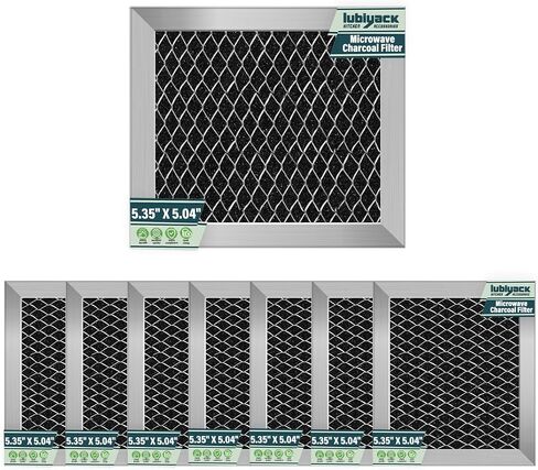 4Pcs Microwave Charcoal Filter Replacement for 8206230A, Microwave Filter Replacement 5.35" x 5.03" Air Carbon Filter in Kuwait