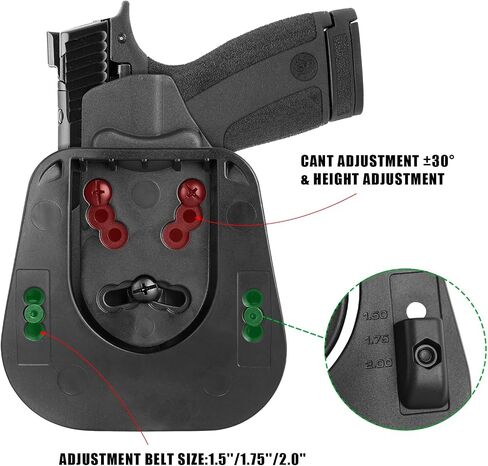 OWB Holster Compatible with Smith & Wesson M&P Shield X, Kydex Optic Cut in Saudi Arabia