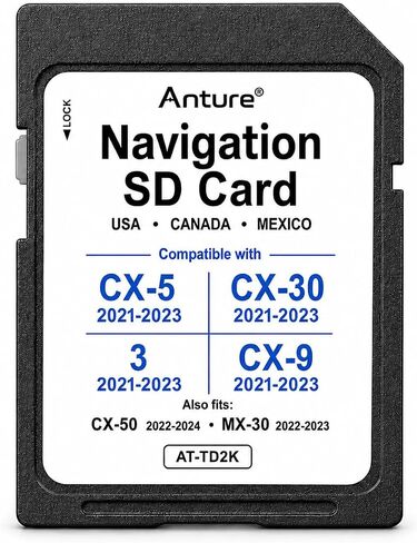 Anture Navigation SD Card for CX-5 2021-2023, 2026 Map Edition in Saudi Arabia