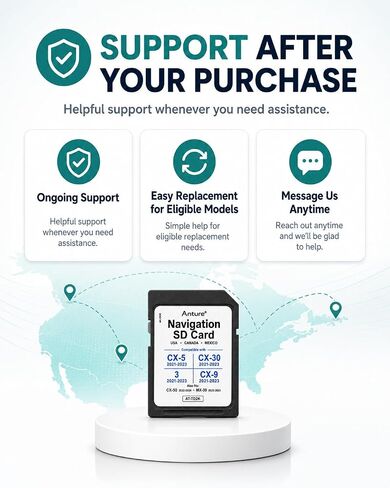 Anture Navigation SD Card for CX-5 2021-2023, 2026 Map Edition in Saudi Arabia