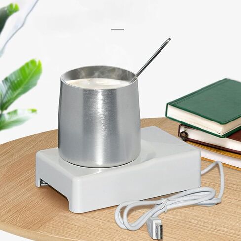 Jiawu USB Beverage Warmer Cooler 10-45°C Dual Use Mug Heating Cooling Pad, Compact Portable Cup Warmer Cooler for Home Car Office, Cosmetics Refrigeration Plate in Saudi Arabia
