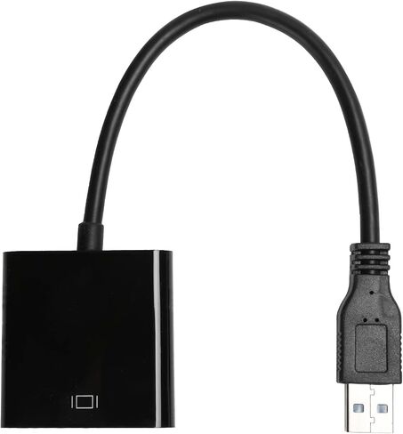 Fabater USB to VGA Adapter, USB 3.0 to VGA Video Converter with Audio, 5.0Gbps, 1920x1080, Compatible with 7/8/10, for Extended Desktop in Saudi Arabia