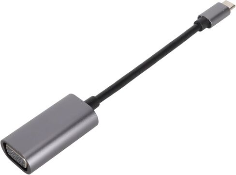Fabater USB C to VGA Adapter Cable 1080P Supported Anti Slip Design Aluminium Alloy for Laptop Phone Tablet, Type C to VGA Compatible with Pro Air Pro Book XPS in Saudi Arabia