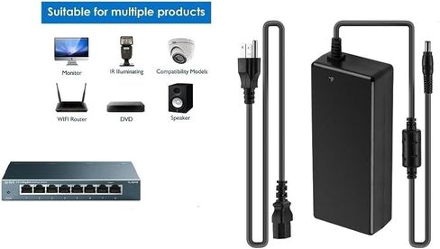 FSP 54V 1.67A Power Supply Compatible with FSP090-DMBC1 FSP090-AWBN2 FSP090DMBC1 9NA0903507 9NA0903503 9NA0903501 MX65 MX65W MX65-HW MX65W-HW MA-PWR-90WAC 640-47010 600-470C10 Router in Saudi Arabia