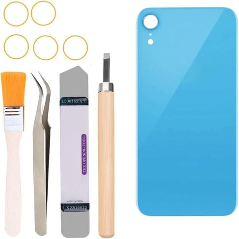Back Glass Replacement for iPhone XR All Carriers with Professional Repair Tool Kit (White) in Saudi Arabia