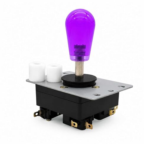 SAMDUCKSA CWL 309MJ New Helpme Joystick 16.0/16.2mm Actuators,Professional Player Design, Low‑Profile Collar, Compatible With Jamma PC Arcade PS3 Xbox & Windows(Clear Purple) in Saudi Arabia