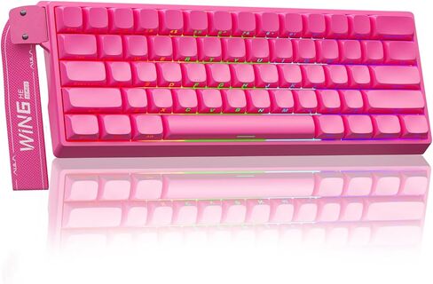 AULA WIN60 HE PRO 60% Mechanical Gaming Keyboard Wired, Magnetic Switch Hot Swappable, Adjustable Actuation Rapid Trigger Mode, 8000Hz Polling Rate, RGB Small Keyboard 60 Percent Compact Design for PC in Saudi Arabia