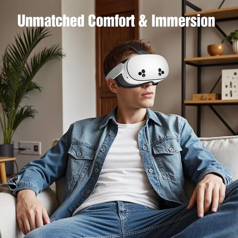SUPERUS for Quest 3S Face Pad Cover Facial Interface, Soft PU Face Cushion Pad Compatible with Meta/Oculus Quest 3S Accessories, Fully Integrated Anti-Light Leakage Design (Not Fit Quest 3) in Saudi Arabia