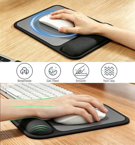 JIKIOU Keyboard Stand and Mouse Pad Set with Wrist Rest in Saudi Arabia
