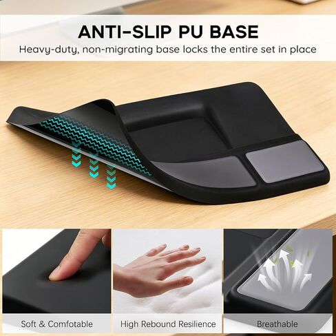JIKIOU Keyboard Stand and Mouse Pad Set with Wrist Rest in Saudi Arabia