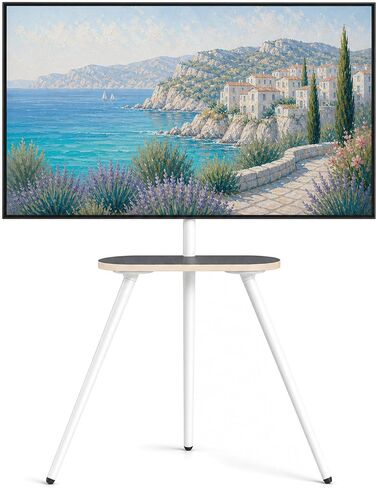 Metal Tripod TV Stand for 43-65" TVs, Swivel, Black in Saudi Arabia