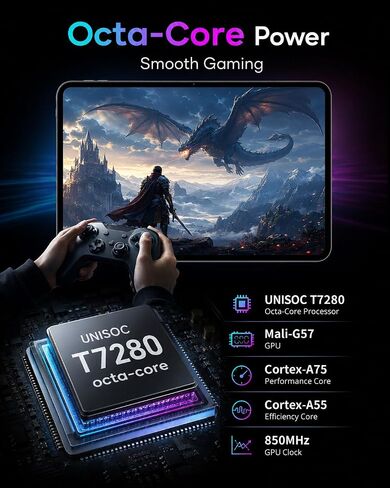 TECLAST T65 13.4" Android16 4G Tablet, 20GB+128GB 120Hz Widevine L1 in Kuwait