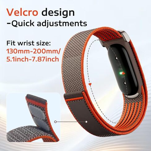 Nylon-Band for Google Fitbit Air Band - Adjustable Breathable Replacement Straps for Fitbit Air Fitness Screenless Tracker, Men Women in Saudi Arabia