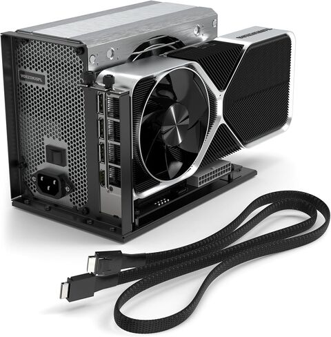 OCuLink eGPU Dock, PCIe 4.0 x4 64Gbps 19.7in SFF-8611 Cable SFF-8612 8311 PCIe x16 OCuLink eGPU External GPU Enclosure, External GPU Dock for Laptop Mini PC External Graphics Card in Kuwait
