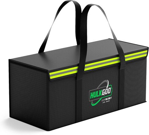 12V 200Ah LiFePO4 Lithium Battery Fireproof Safe Bag Large Capacity Explosion-Proof Container LiPO Guard Protective Case Waterproof Storage Box(22 * 9 * 9.4 inch) in Kuwait