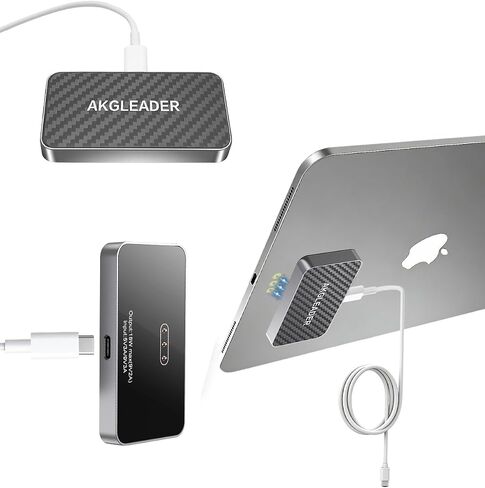 Magnetic Wireless Charger for iPad Pro 11" M4/M5 Only,35W Fast Charging Smart Connector Charger,Aluminum Alloy Wireless Charging Pad with USB-C Cord Cable (Adapter Not Included) in Saudi Arabia