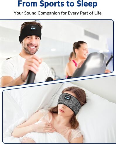 Adjustable Sleeping Headphones 2PCS Hook-and-Loop Bluetooth Headband in Saudi Arabia