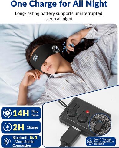 Adjustable Sleeping Headphones 2PCS Hook-and-Loop Bluetooth Headband in Saudi Arabia