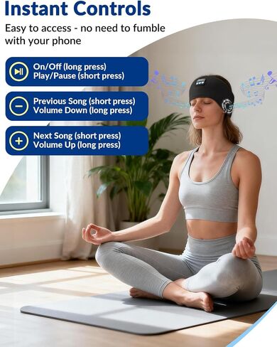 Adjustable Sleeping Headphones 2PCS Hook-and-Loop Bluetooth Headband in Saudi Arabia