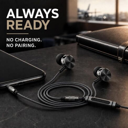 Betron BS10 Earphones Wired Earbud Headphones with Microphone, Black in Saudi Arabia