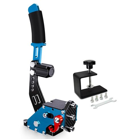 Upgraded PC Sim Vibration Module Linear Handbrake For Logitech G25 G27 G29 G920 G923 Pro RS50;For Thrustmaster T500RS T300RS TGT Series PXN V99/V12/V10 Ultra Steering Wheel (Black, With Clamp) in Saudi Arabia