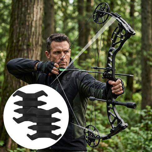 3 Pairs Bow Limb Dampeners Rubber Bow Silencer Vibration Noise Reducer Split Limb Stabilizer for Compound Bows Crossbow Archery Accessories in Saudi Arabia