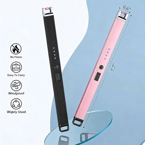 Electric Candle Lighter 2 Pack USB Rechargeable Lighters Plasma Arc Lighter in Saudi Arabia