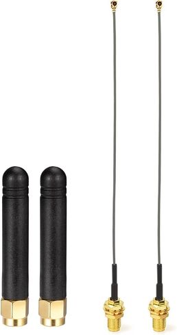 Bingfu Short WiFi Bluetooth Antenna with Cable 2-Pack for Meshtastic ESP32 Development Board ESP32-S3 Chip Mesh Tastic WiFi Gateway Node Wireless Module in Saudi Arabia