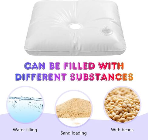 YALLOVE 4-Pack Thickened Water Weight Bags (10 Lbs Each) in Kuwait