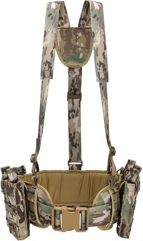 BOMTURN Tactical Chest Rig: Molle Belt with Pouches/Adjustable Detachable in Saudi Arabia