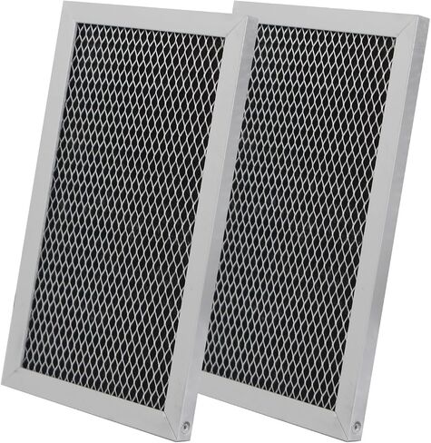 2 Pack Microwave Charcoal Filter Replacement for GE JVM6175 Series, Compatible with JVM6175EK5ES JVM6175SK5SS JVM6172SK5SS JVM6175DK5WW JVM6175YK5FS, Vent Hood Filter in Kuwait