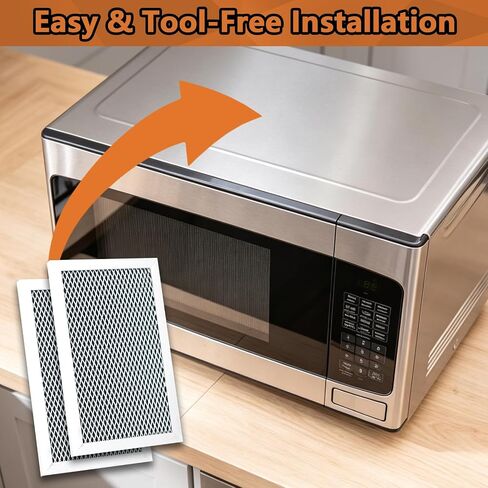 2 Pack Microwave Charcoal Filter Replacement for GE JVM6175 Series, Compatible with JVM6175EK5ES JVM6175SK5SS JVM6172SK5SS JVM6175DK5WW JVM6175YK5FS, Vent Hood Filter in Kuwait