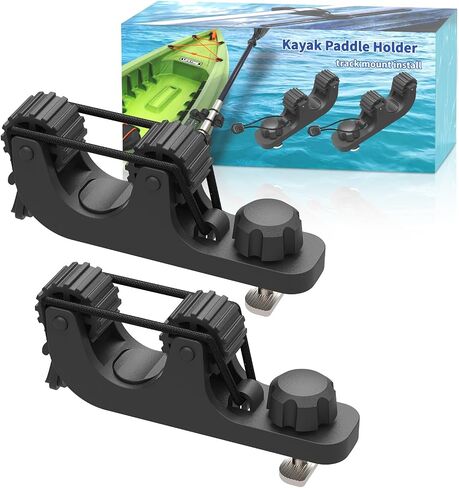 Huntury Kayak Paddle Holder, Save Kayak Track Space, Fishing Net, Fishing Poles Holder for Fishing, Track Mount Accessories in Kuwait