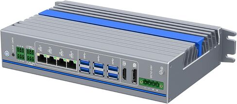 DIN Rail Industrial Computer, Q670 I3 12300T, IX24, 2 x RS485 Optical Isolation, 4 x LAN, 12-24V 4-pin Phoenix, Expandable CAN, 0 RAM, 0 Storage, Barebone No System in Saudi Arabia