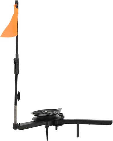 RiToEasysports Ice Fishing Tip Up, Folding Triangle Base Design with Reel and Alarm Flag for Winter Fishing Accessories in Saudi Arabia