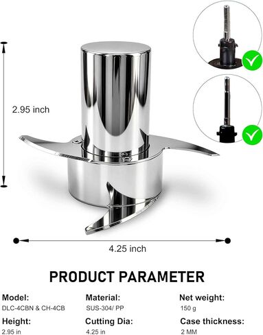 4 Blade for 4-Cup Cuisinart Mini Prep Plus Food Processor DLC-4CBN & CH-4CB in Kuwait