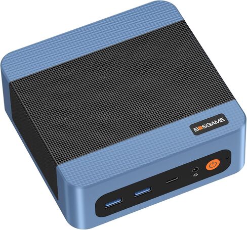 كمبيوتر BOSGAME E5 11 Pro صغير الحجم، AMD Ryzen 5300U 4C/ 8T، كمبيوتر مكتبي منزلي للأعمال in Kuwait