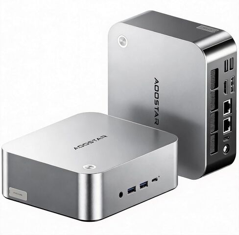 AOOSTAR MACO AMD R7 6850H Mini PC (Beat 7735HS/7730U/6800H,Up to 4.70Ghz) Mini Computers W11 PRO with LPDDR5 6400Mhz 24GB RAM Without SSD,3 *M.2 Slots; Dual 2.5G LAN; Dual USB4; Support Openclaw in Saudi Arabia