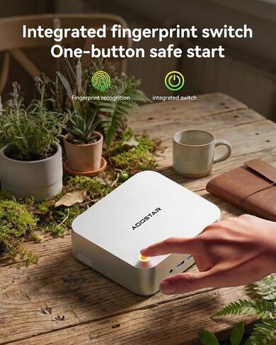 AOOSTAR MACO AMD R7 6850H Mini PC (Beat 7735HS/7730U/6800H,Up to 4.70Ghz) Mini Computers W11 PRO with LPDDR5 6400Mhz 24GB RAM Without SSD,3 *M.2 Slots; Dual 2.5G LAN; Dual USB4; Support Openclaw in Saudi Arabia