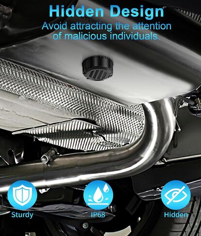 Mini GPS Tracker for Vehicles - Magnetic Car Tracker Device, Hidden | Real-Time Tracking | No Extra Monthly Fee | Long Battery Life, Air Tag Smart Car Locator Work Compatible with iOS and Android in Kuwait
