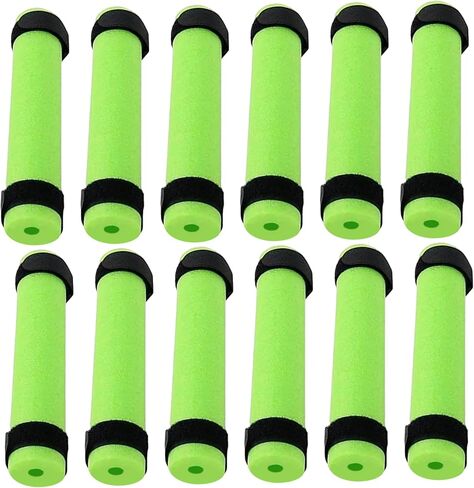 12Pcs Fishing Rod Floats - Shockproof Waterproof Epe Pearl Cotton Fishing Pole Floats with Zip Ties, Green in Saudi Arabia