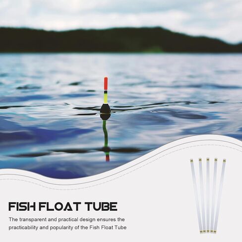 5pcs Portable Fishing Bobber Storage Tube with Built-in Foam and Lightweight Plastic Design for Organized Fishing Supplies and Tackle Storage on River Tubes or Boats in Saudi Arabia
