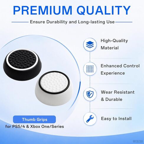 16 Pcs Thumb Grip Caps for PS5/PS4, for Xbox Series/One Controller in Saudi Arabia