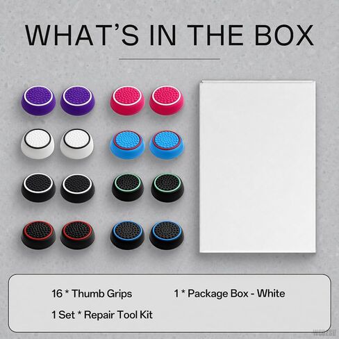 16 Pcs Thumb Grip Caps for PS5/PS4, for Xbox Series/One Controller in Saudi Arabia
