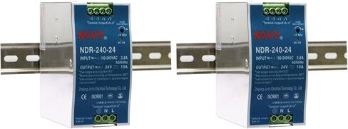 NDR-240-24 24V 10 Amp 240W Industrial DIN Rail Power Supply Input Voltage 100 to 240 Built-in Active PFC Function in Saudi Arabia