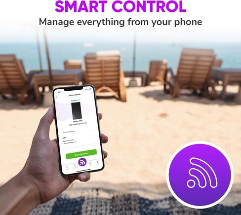 TravelWifi Sapphire Touch 4 - Portable Global Hotspot for 200+ Countries with 4G+ Cat 13 speeds up to 390 Mbps, Plus Free 5GB Startup Data and Free 1GB Monthly for 3 Years. in Kuwait